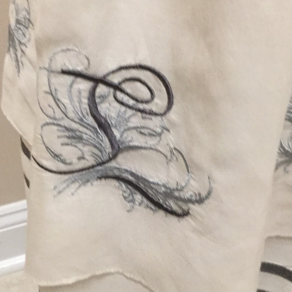 Frenchic ivory cotton and silk LOVE dress - Picture 2 of 8